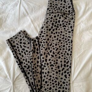 Vitality Black and Gray Leopard Leggings